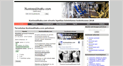 Desktop Screenshot of kuntosalihaku.com